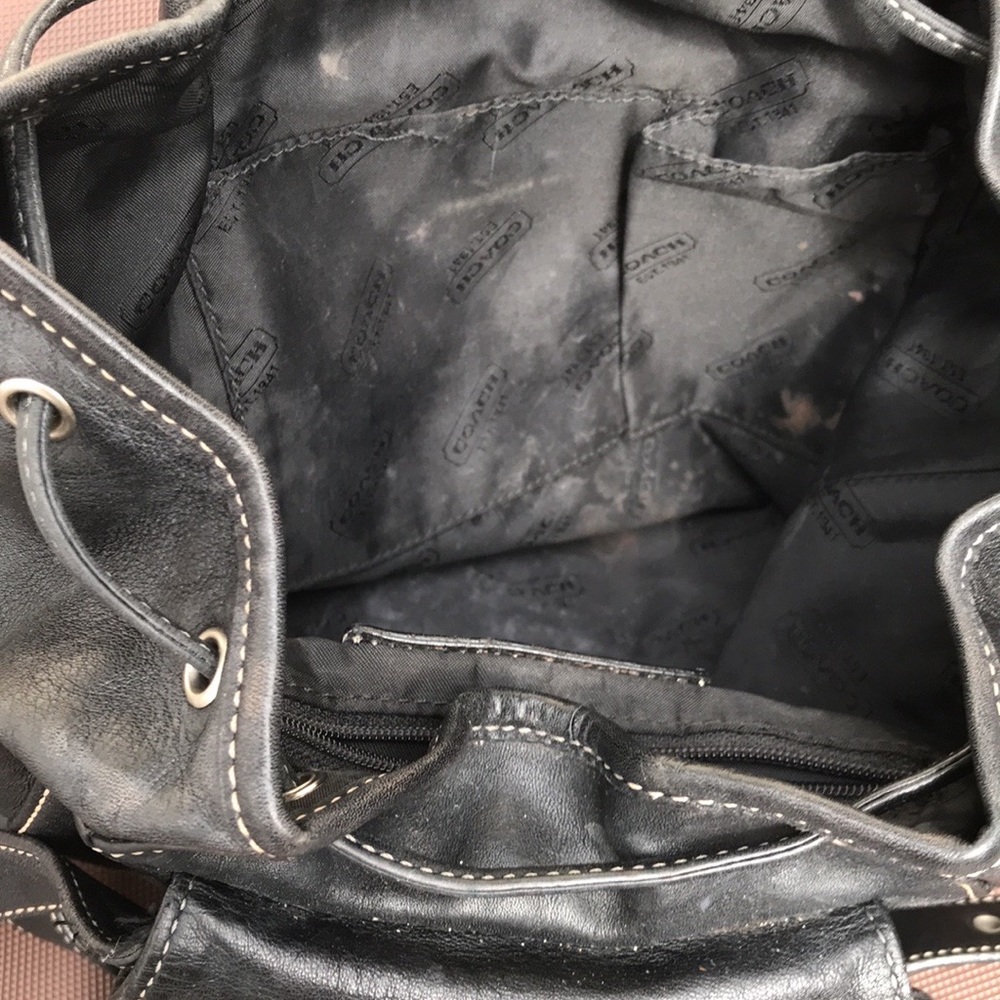 Coach mint condition leather backpack - Picture 5 of 12